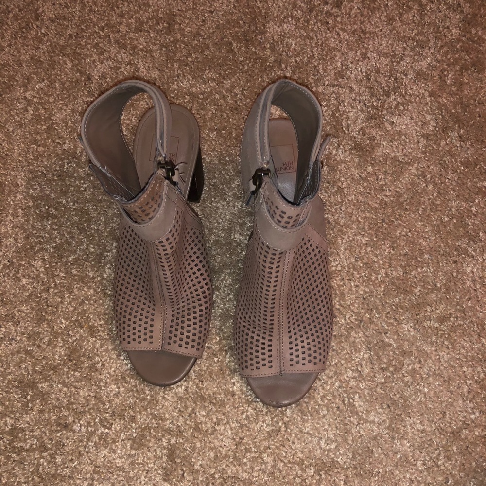 14th & Union Open Toe Booties